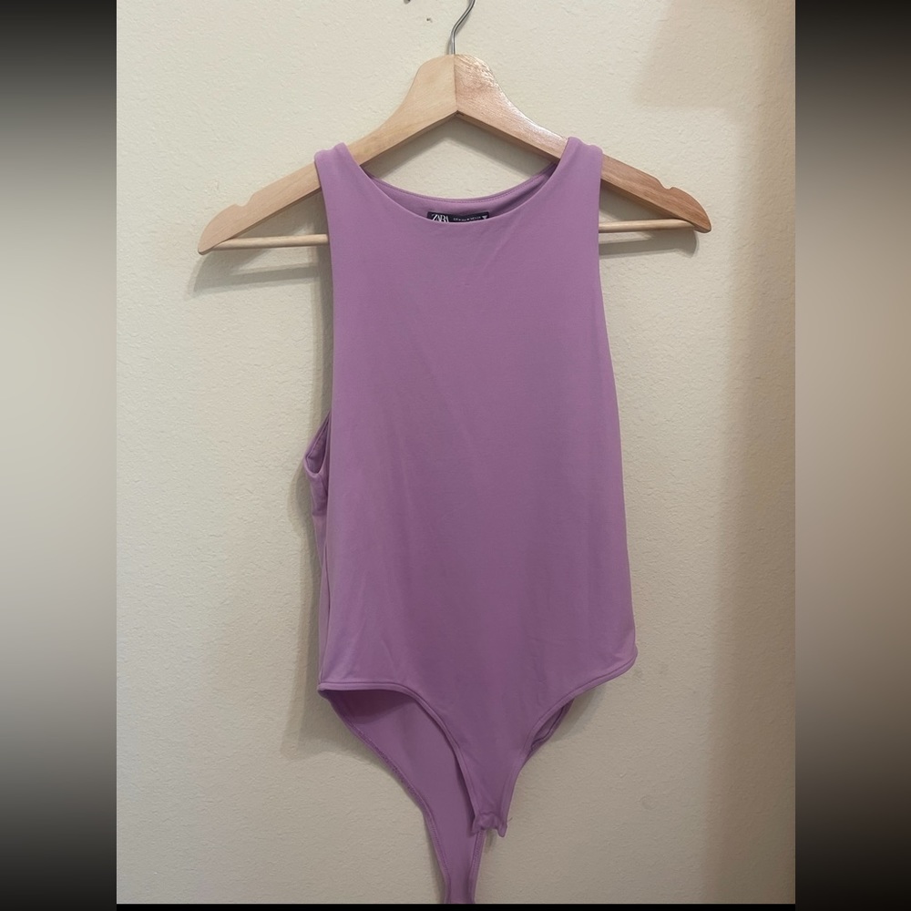 Zara Lavender Double Lined Body Suit